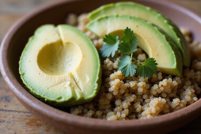 Zdravá quinoa a avokádo