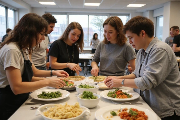 Skupina lidí účastnících se workshopu o zdravé výživě