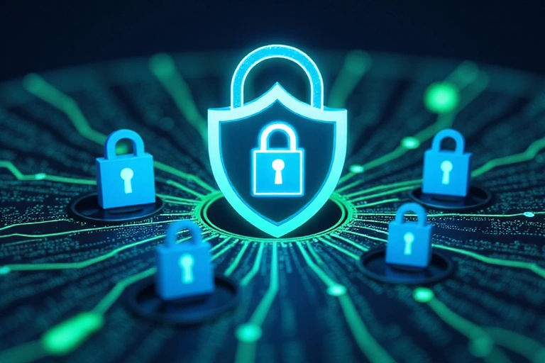 Ilustrace zabezpečení dat a soukromí